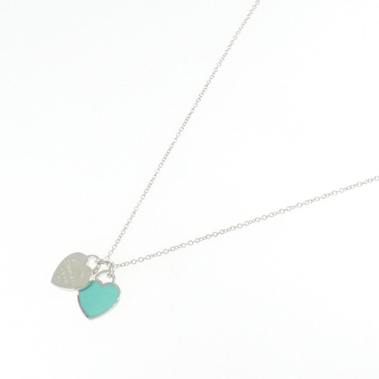 ティファニー リターントゥティファニー ミニ ダブル ハートタグ ネックレス