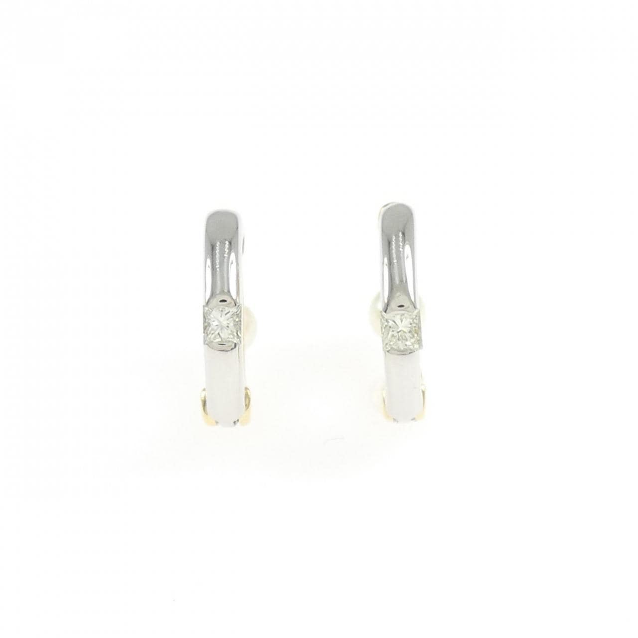 K18YG/PT900 アコヤパール イヤリング 3.1mm