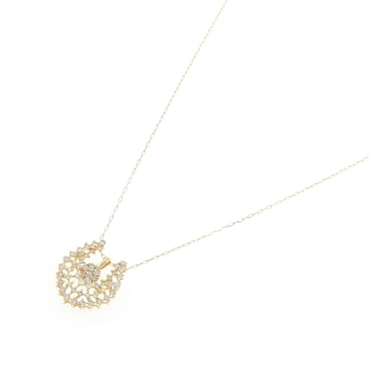 K18YG 2WAY ダイヤモンド ネックレス 0.30CT