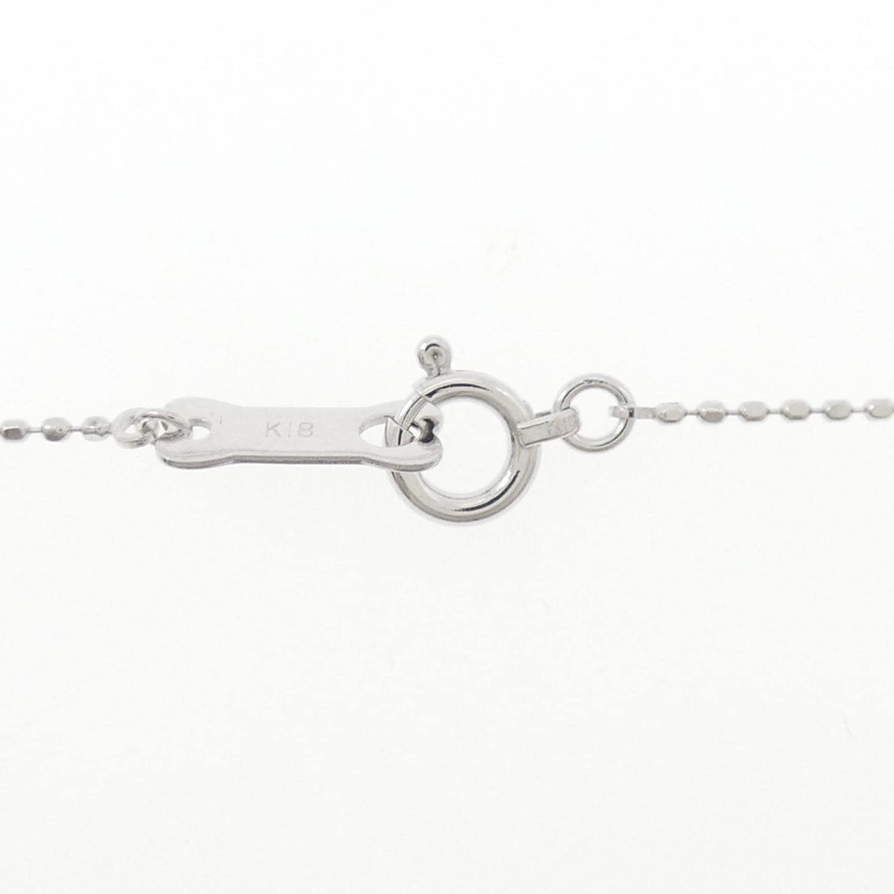 K18WG アクアマリン ネックレス