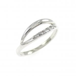 PT900 ダイヤモンド ピンキー リング 0.04CT