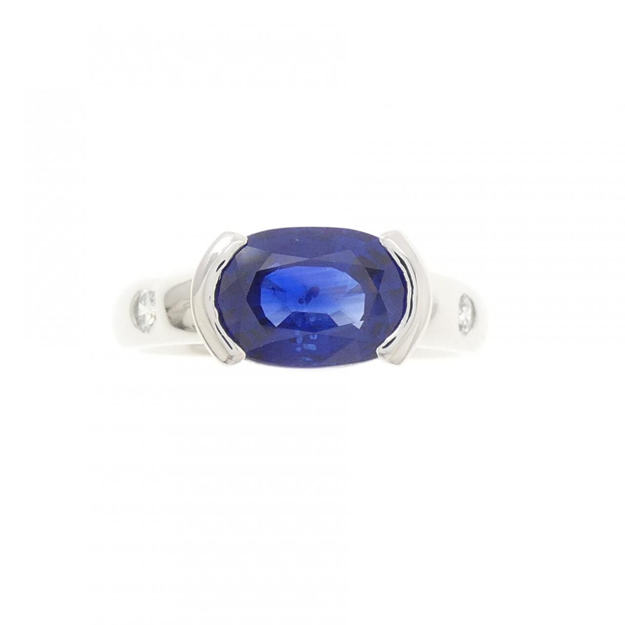 750WG サファイヤ リング 2.47CT