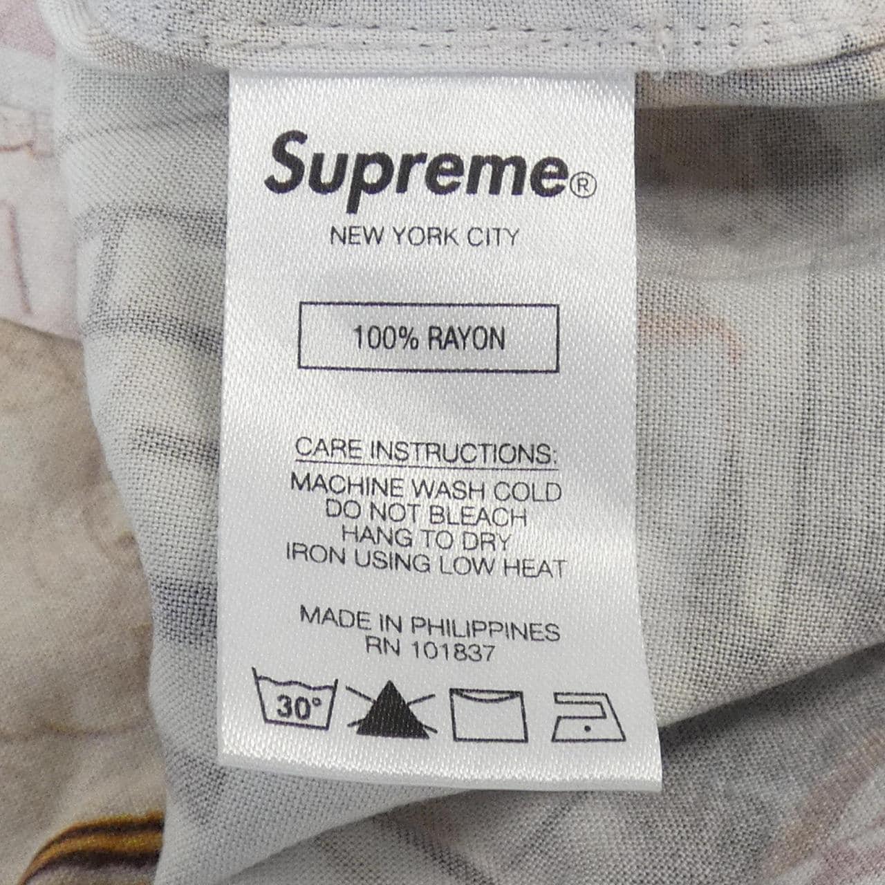 シュプリーム SUPREME Dash's Wall Rayon S／Sシャツ