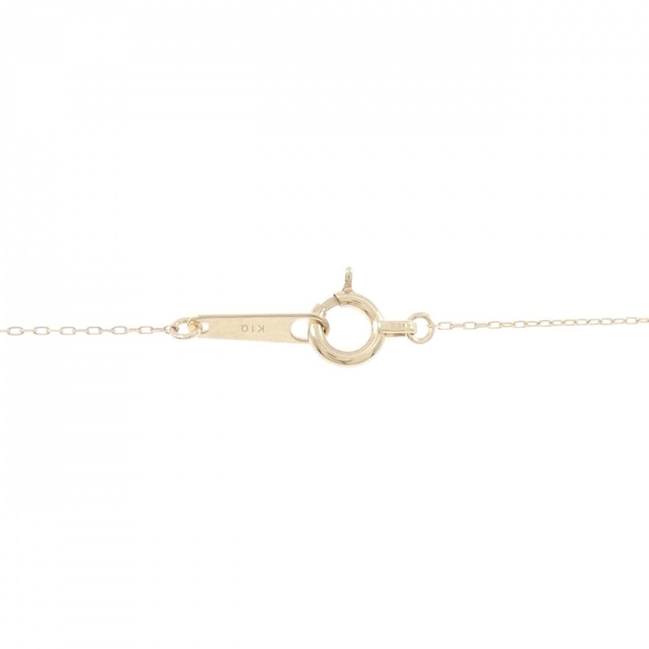 K10YG ハート ダイヤモンド ネックレス