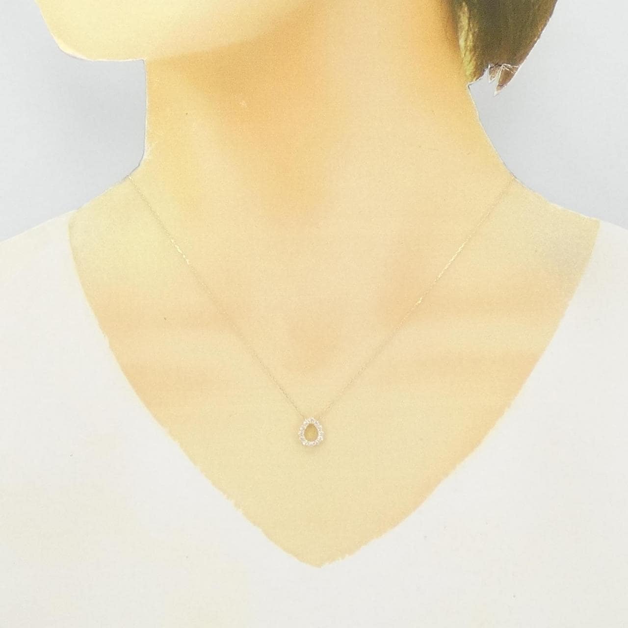 【新品】K18YG ダイヤモンド ネックレス 0.20CT
