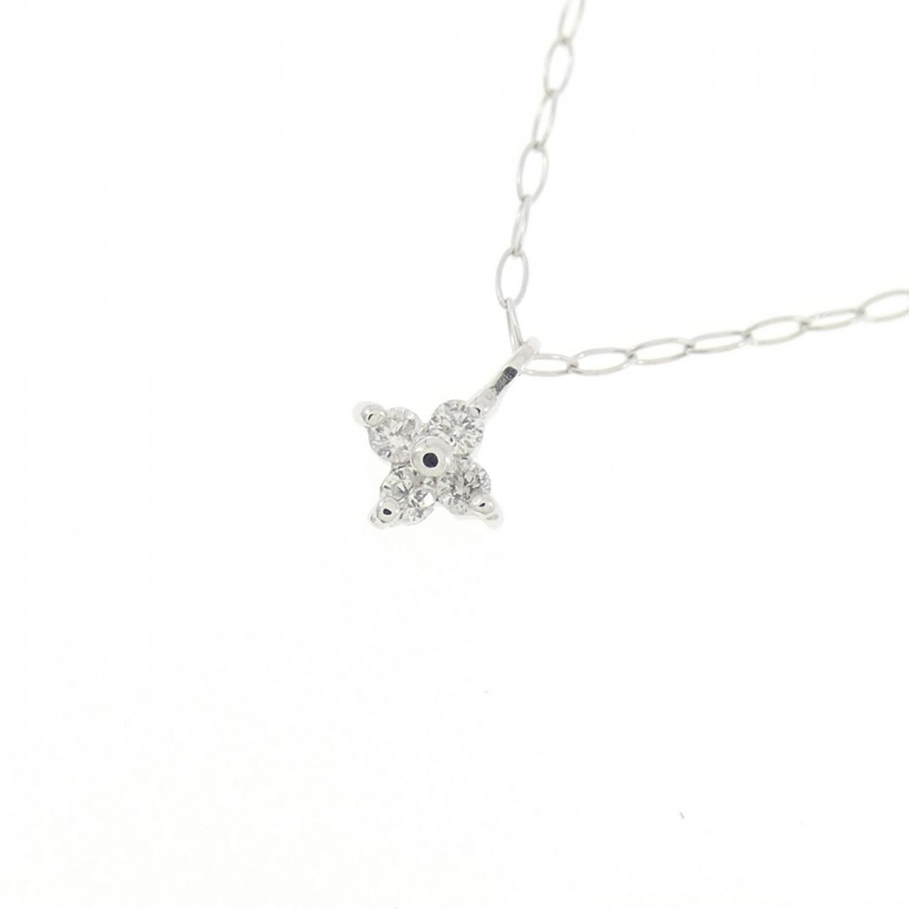 K18WG ダイヤモンド ネックレス 0.03CT