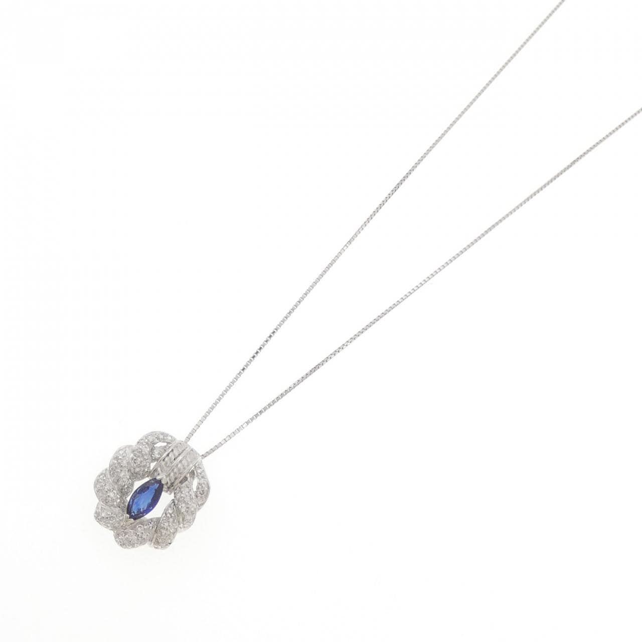 PT900/PT850 サファイヤ ネックレス 0.60CT