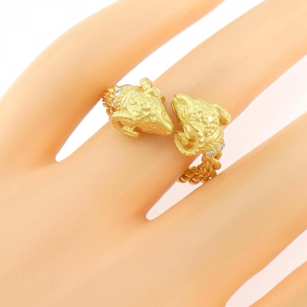 750YG ダイヤモンド リング