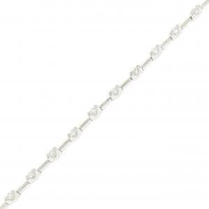 K18WG ダイヤモンド ブレスレット 0.93CT