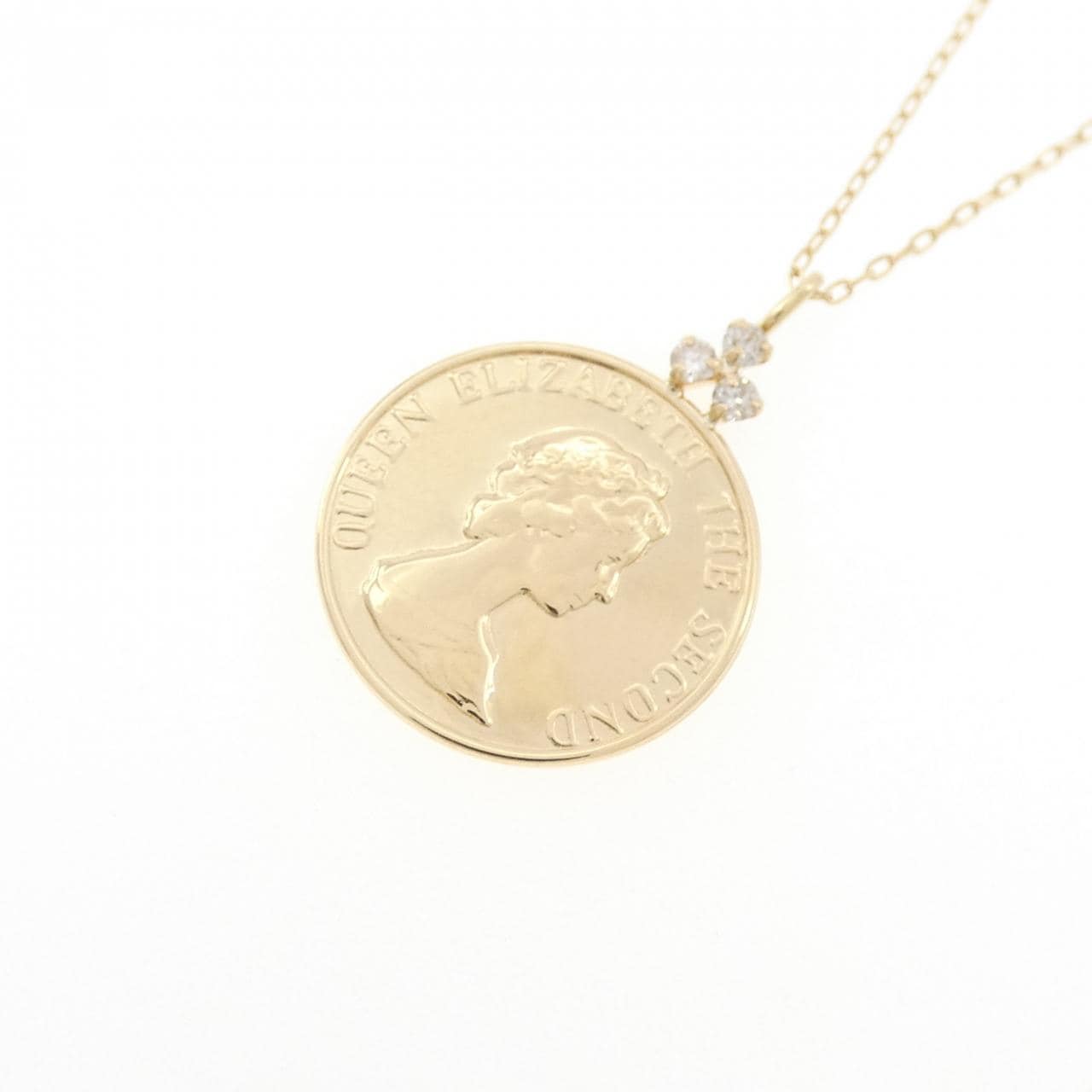 K18YG ダイヤモンド ネックレス 0.04CT