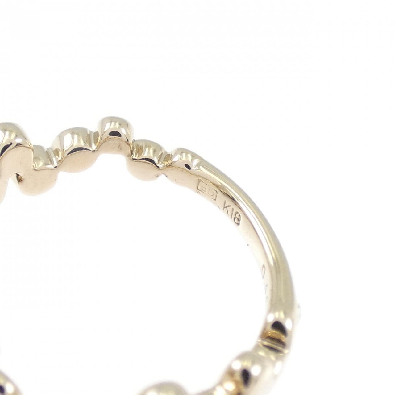 カシケイ ベゼル ダイヤモンド リング 0.40CT