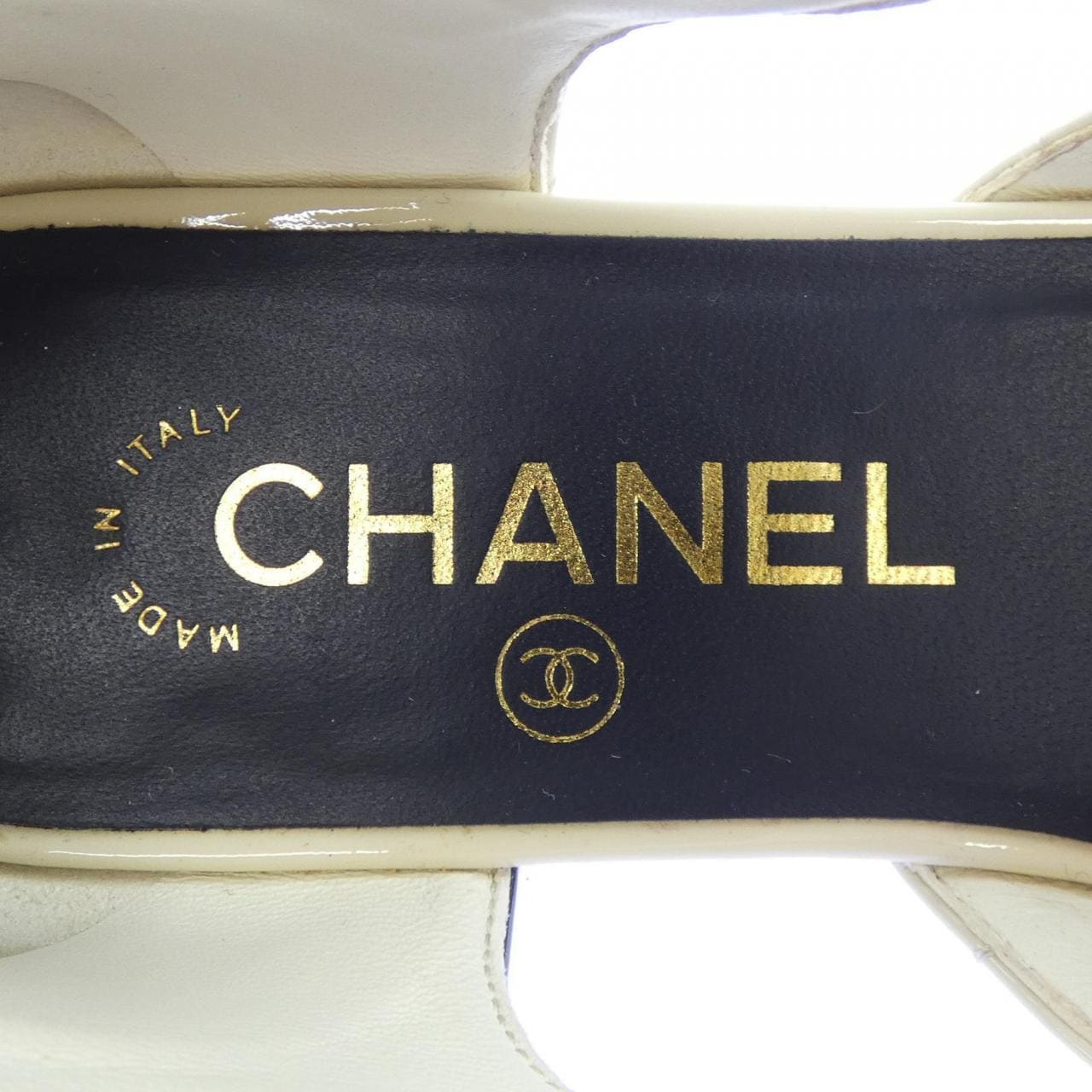 シャネル CHANEL バレリーナ ターンロック G38441X56595 フラットシューズ