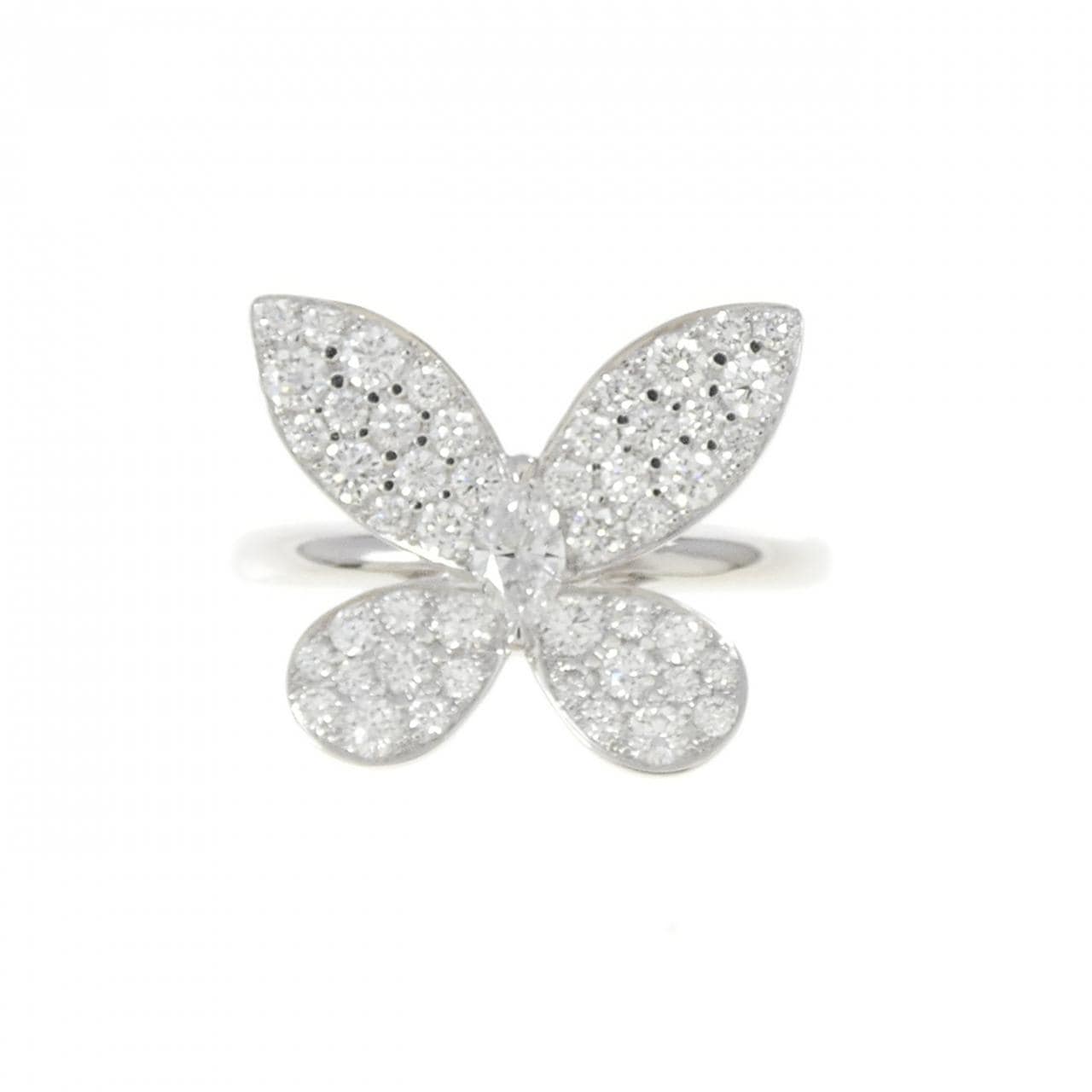 グラフ パヴェ バタフライ シルエット リング