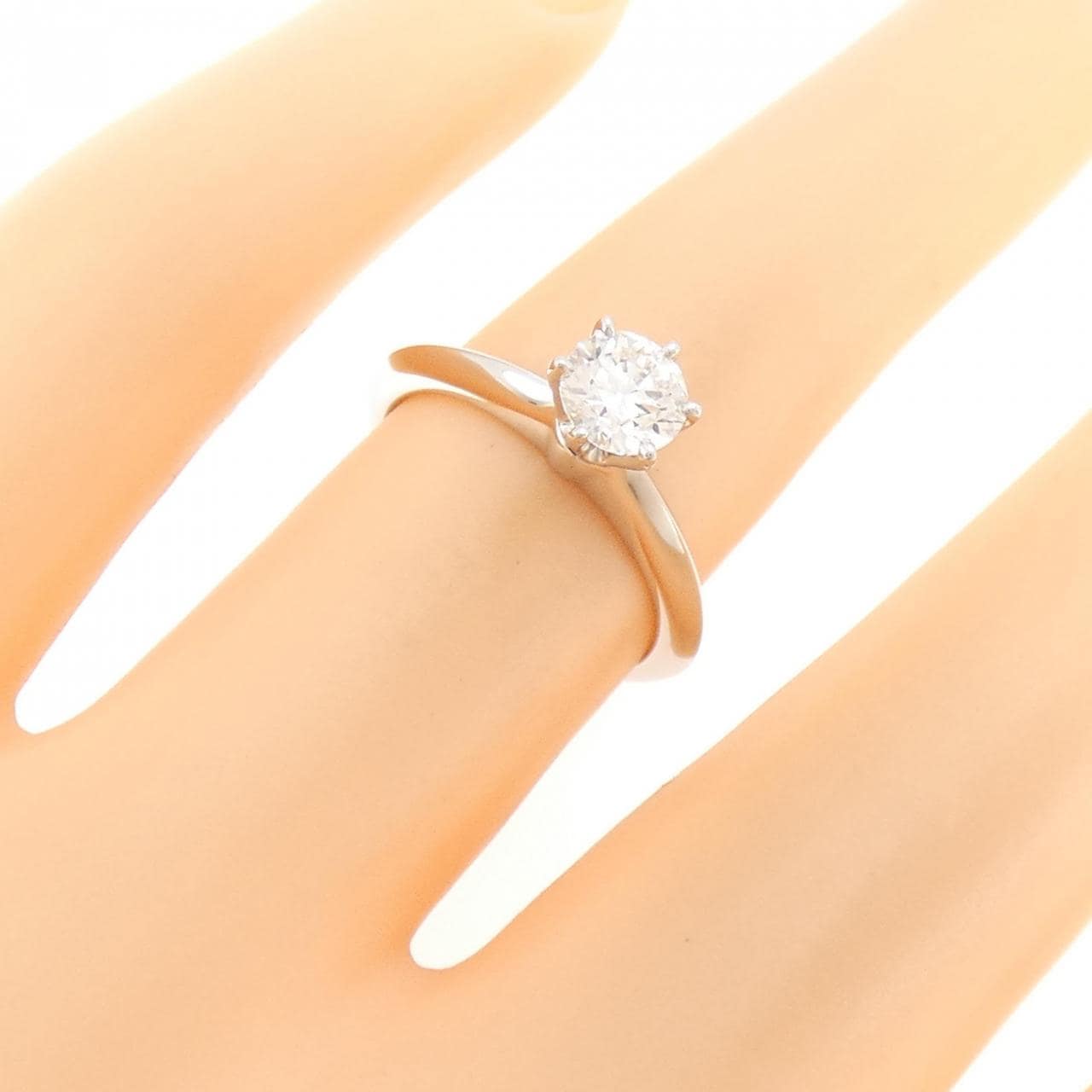 ティファニー クラシックソリティア リング 0.48CT I VS1 3EXT
