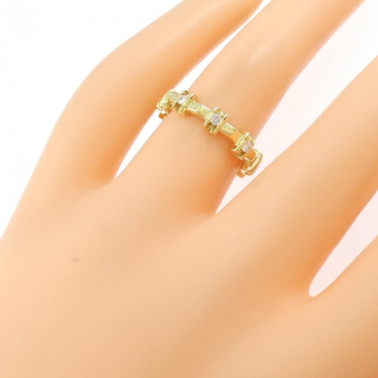 K18YG ダイヤモンド リング 0.25CT