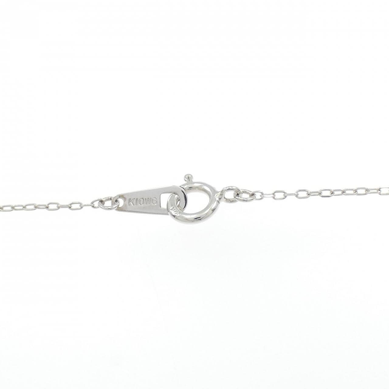 K10WG/K10PG クロス×ハート ダイヤモンド ネックレス 0.10CT