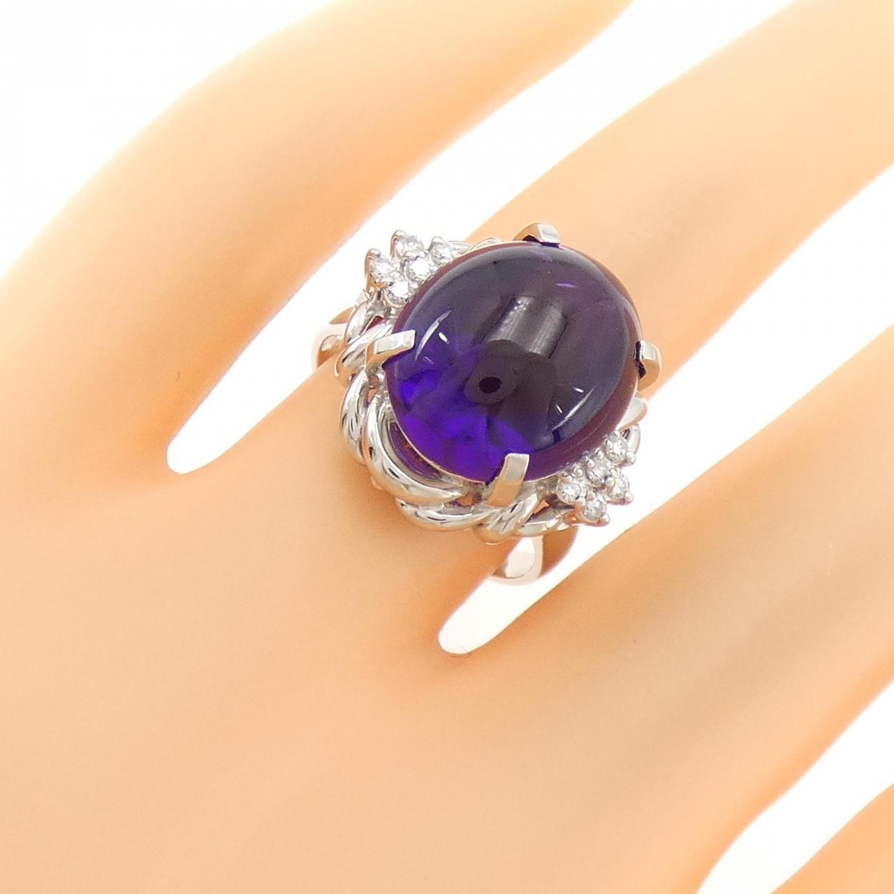 PT900紫水晶戒指9.22CT