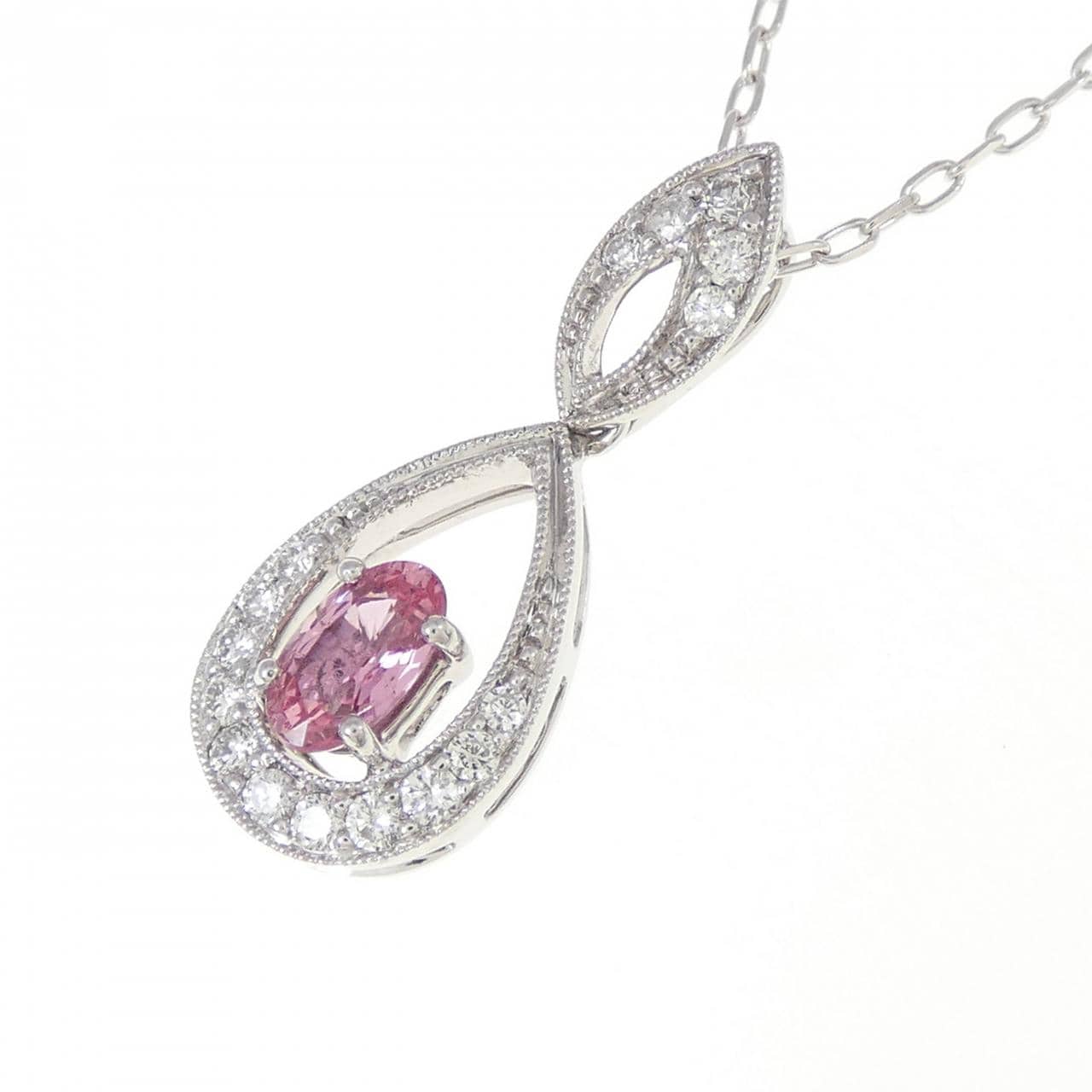 K18WG サファイヤ ネックレス 0.318CT