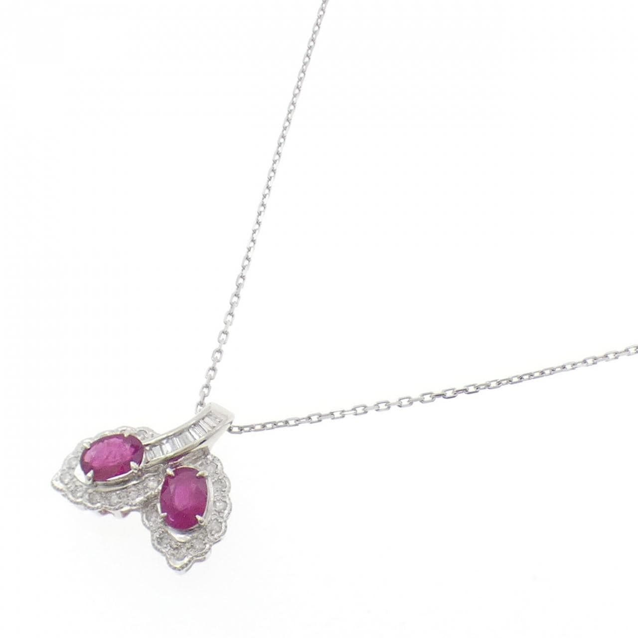 PT/PT850 ルビー ネックレス 2.25CT