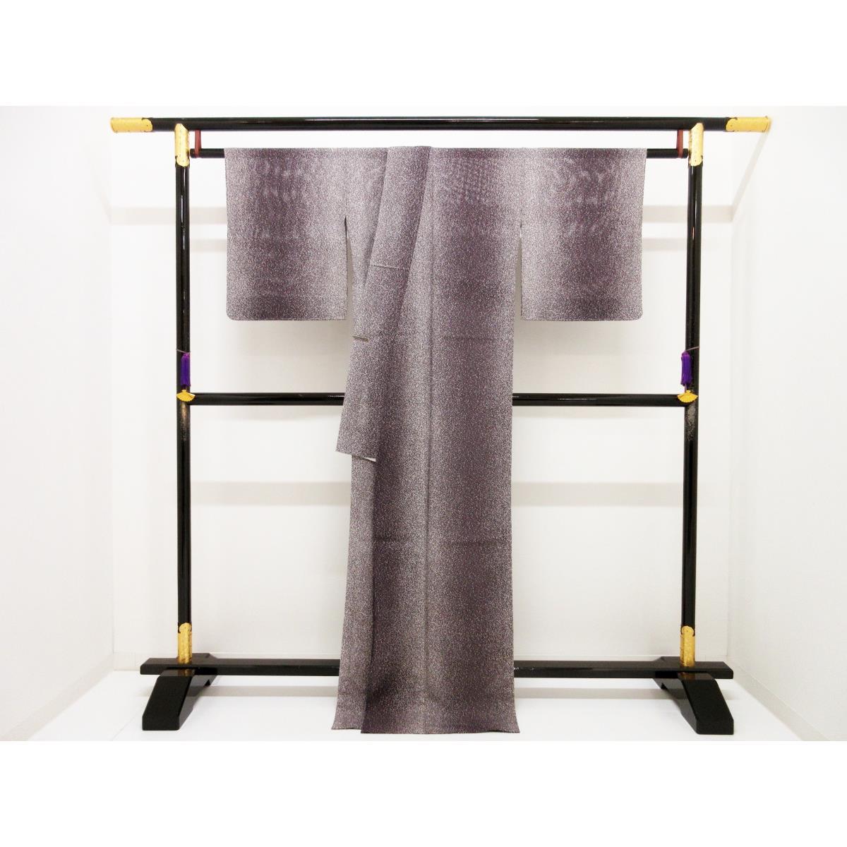 【新品】単衣　駒絽小紋