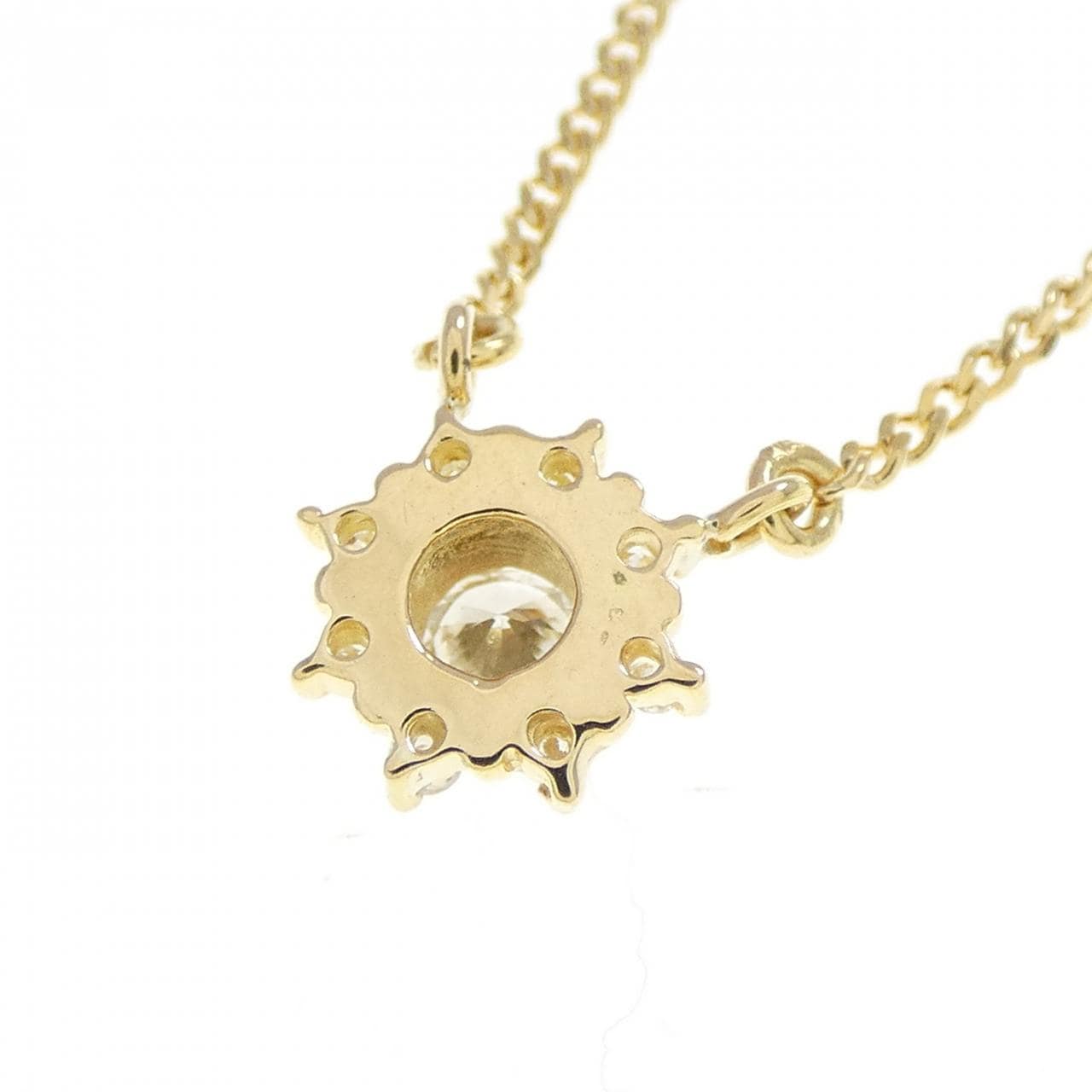 K18YG ダイヤモンド ネックレス 0.13CT