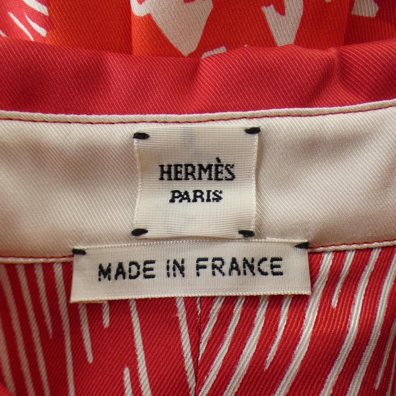 エルメス HERMES POSTE ET CAVALERIE *16-7604 ツイルレーヌ シャツ