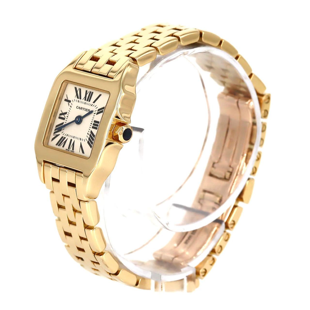カルティエ サントスドゥモワゼルSM YG W25063X9 YG クォーツ