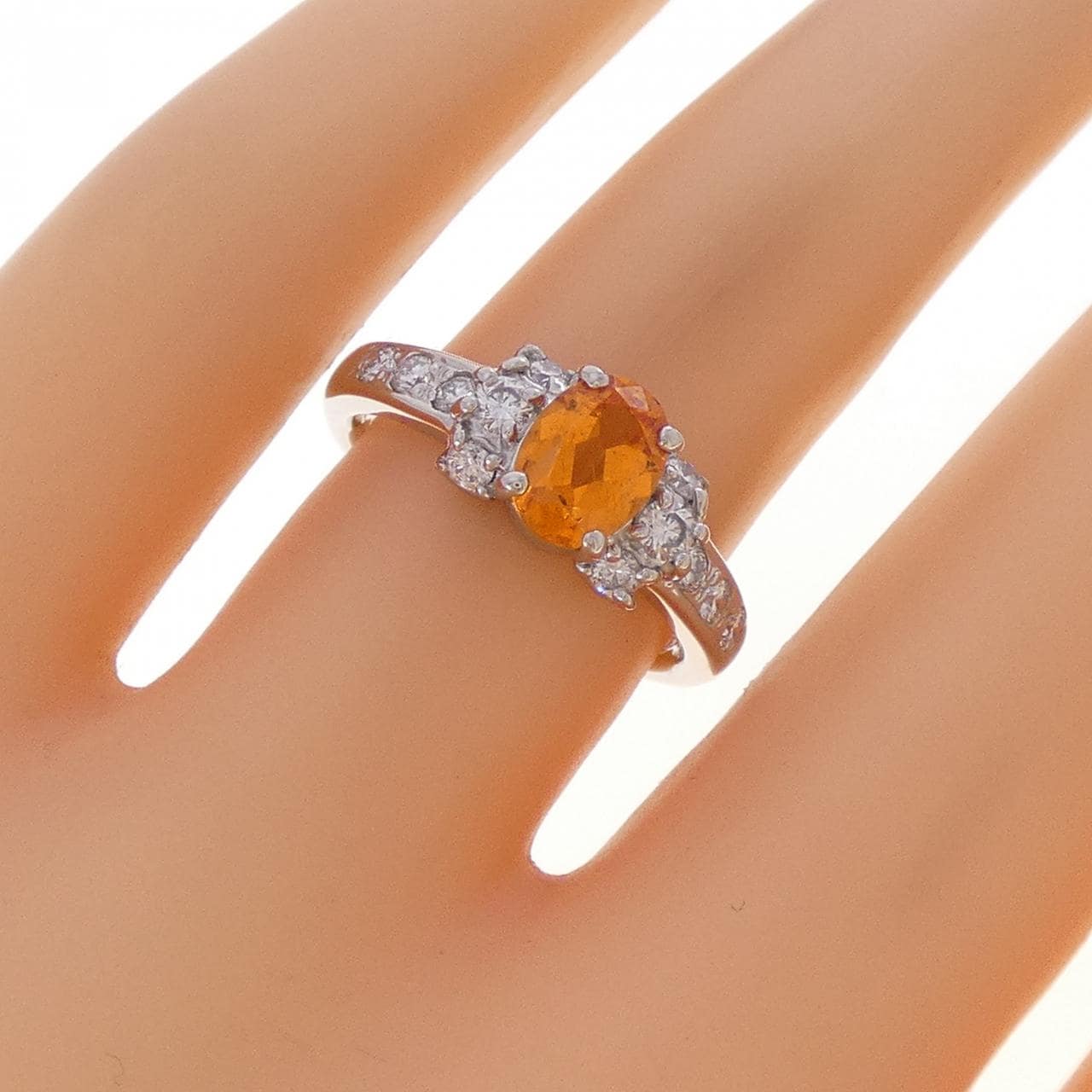 PT900 ガーネット リング 1.05CT