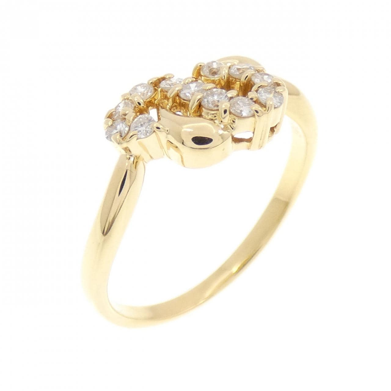 K18YG ダイヤモンド リング 0.16CT