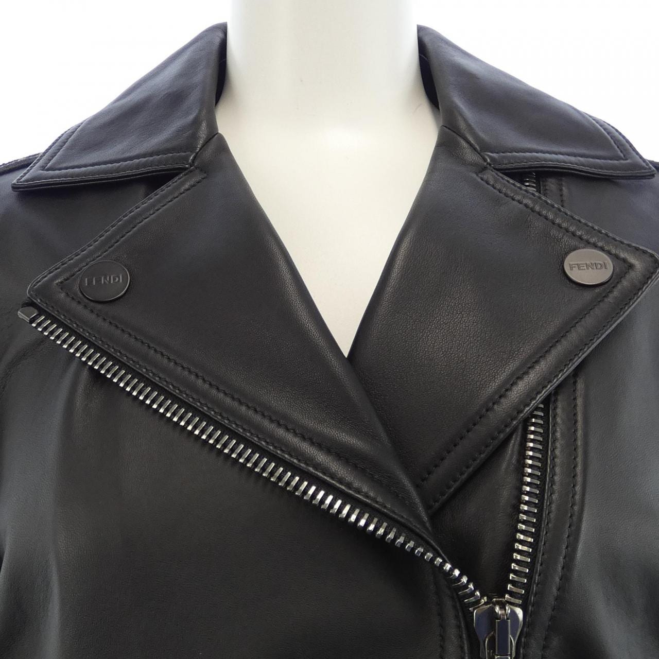 FENDI Leather Riders Jacket