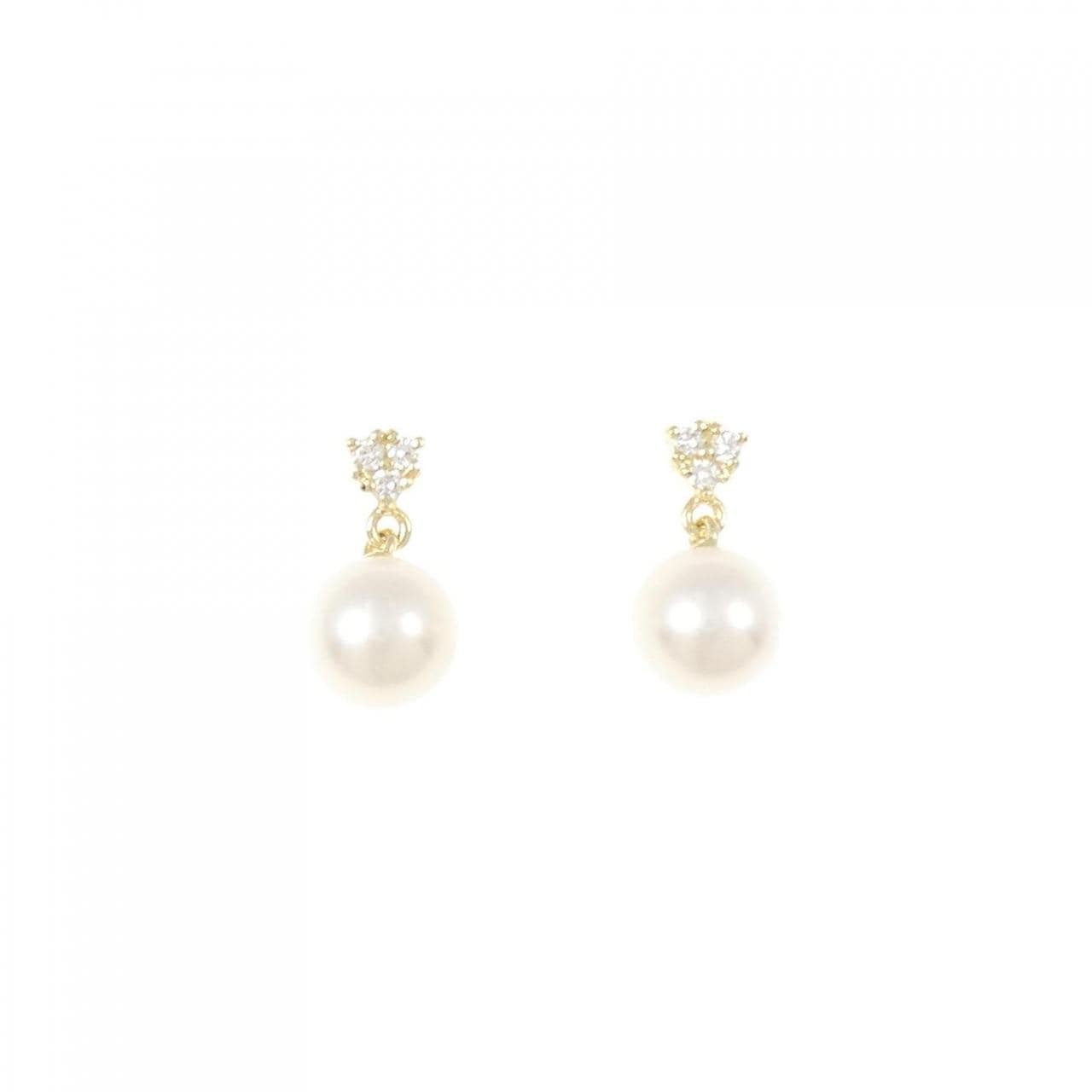 K18YG アコヤパール ピアス 7.0mm