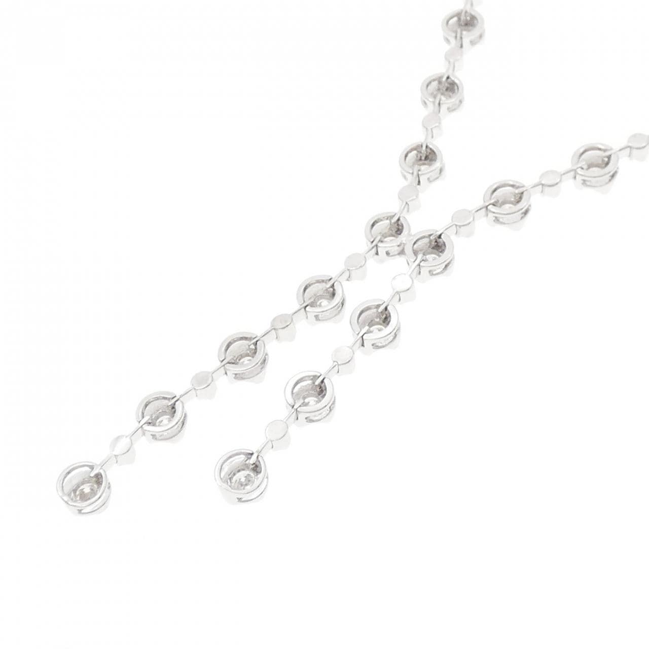 K18WG ダイヤモンド ネックレス 2.00CT