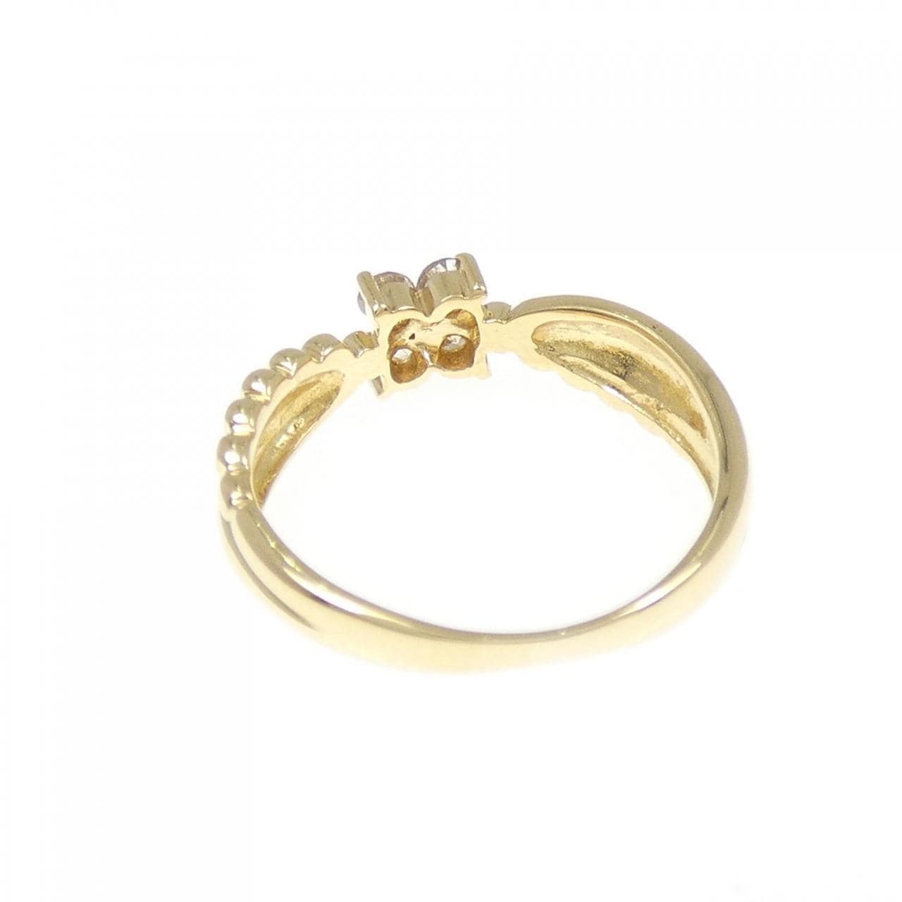 K18YG ダイヤモンド ピンキー リング