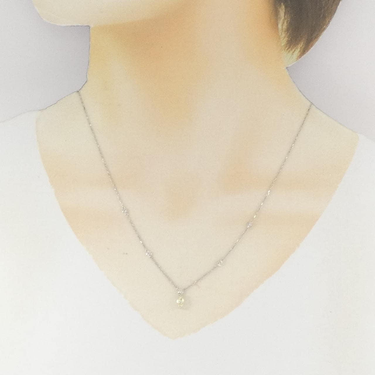 PT900/PT850 ダイヤモンド ネックレス 0.36CT