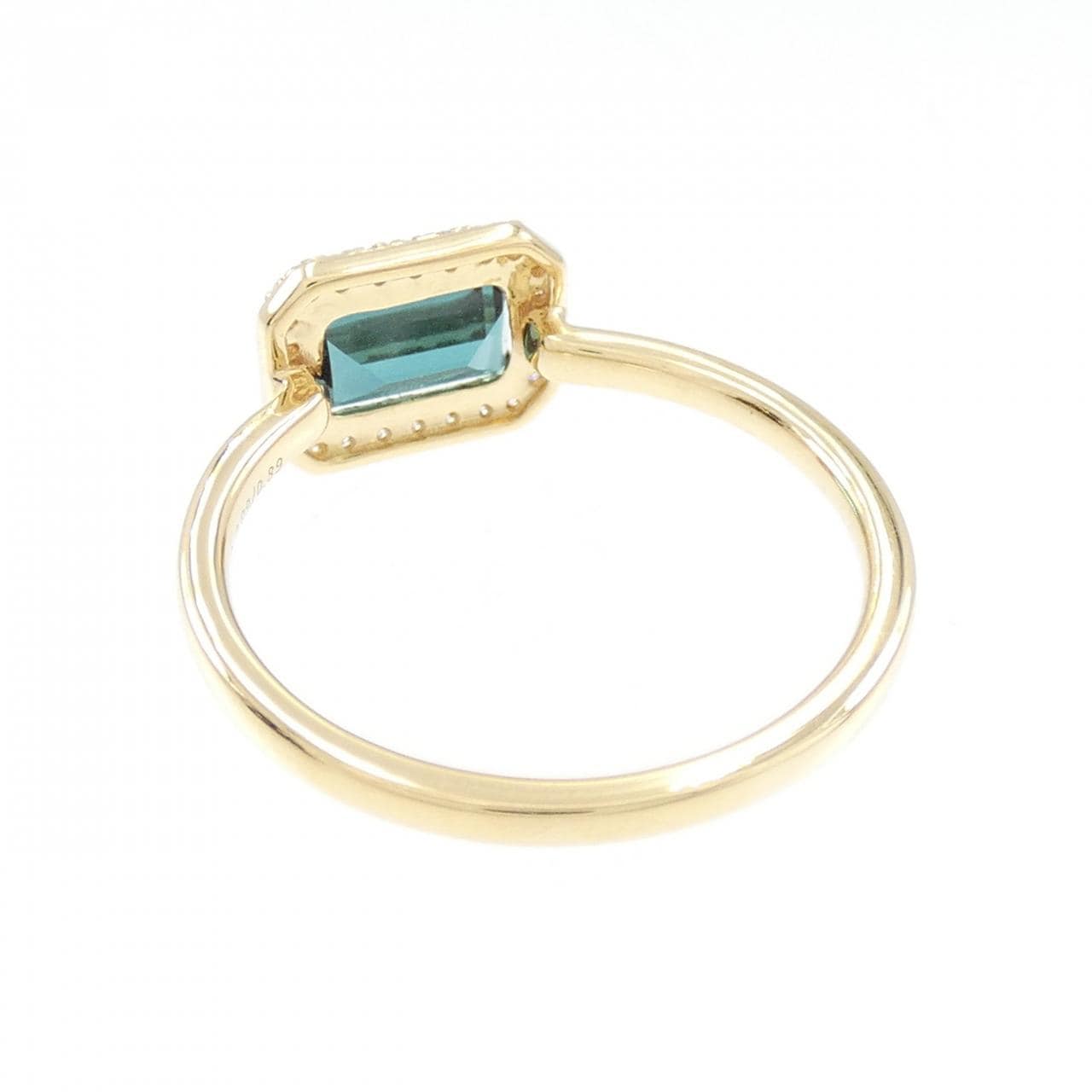 【新品】K18YG トルマリン リング 0.89CT
