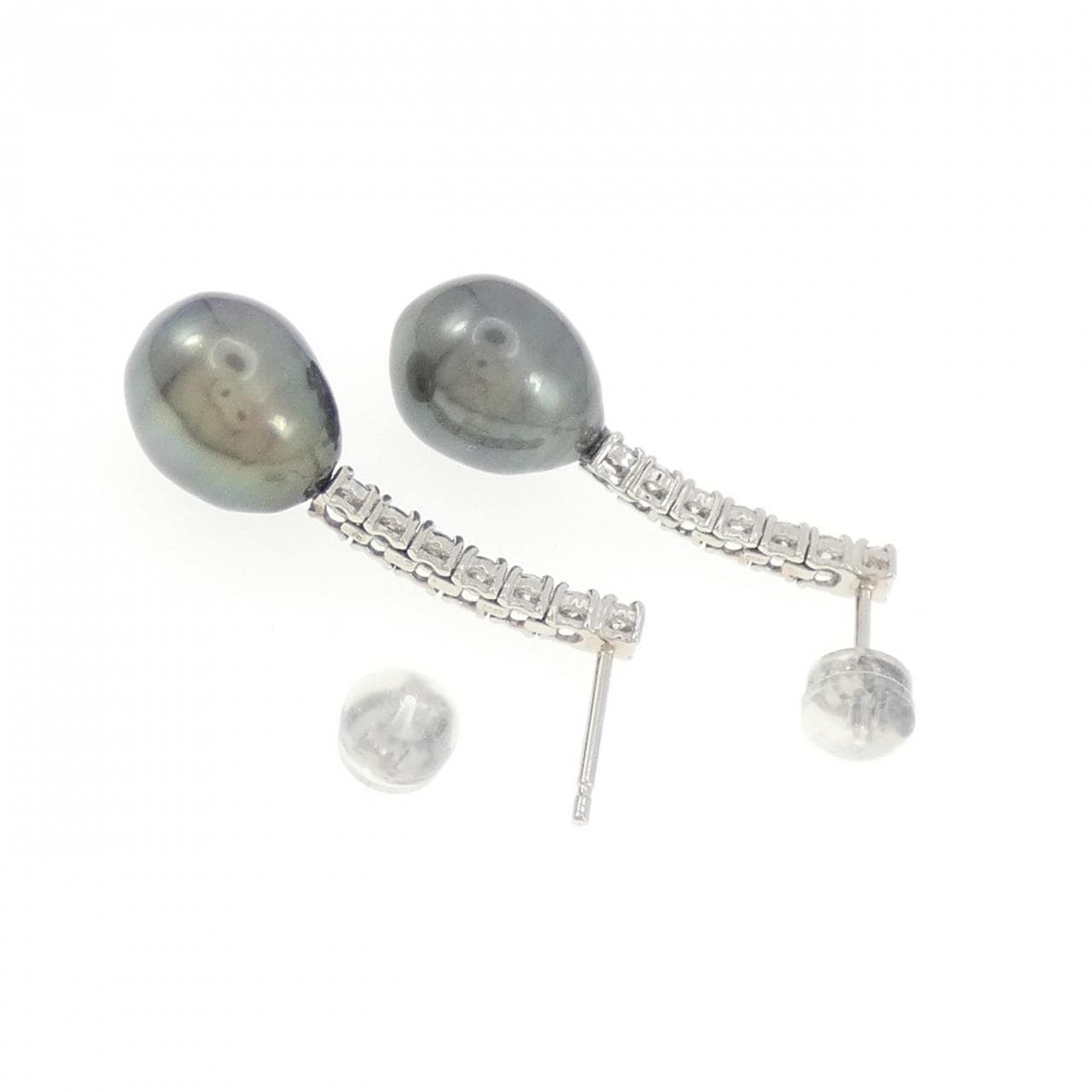 PT900 Black Pearl Earrings
