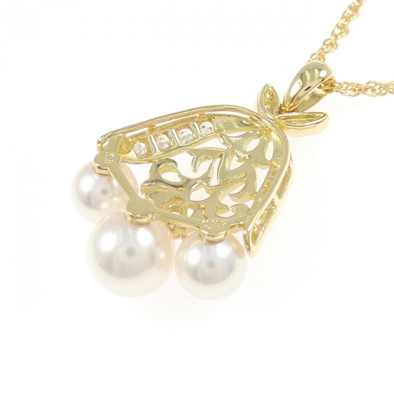 K18YG アコヤパール ネックレス