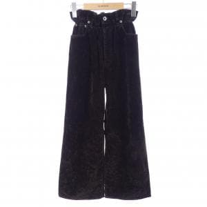 ミュウミュウ MIU MIU MIU MIUロゴ ウォッシュド フロック加工 MP1725 SOOO 157Y パンツ