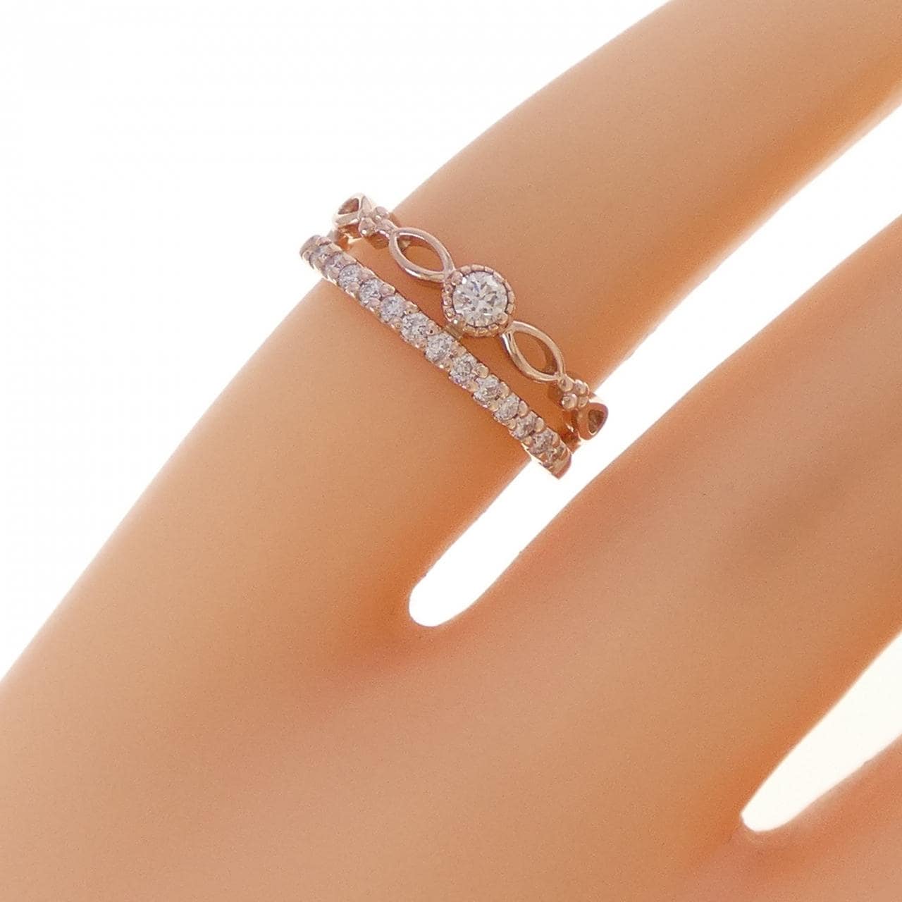 K10PG ダイヤモンド リング 0.13CT