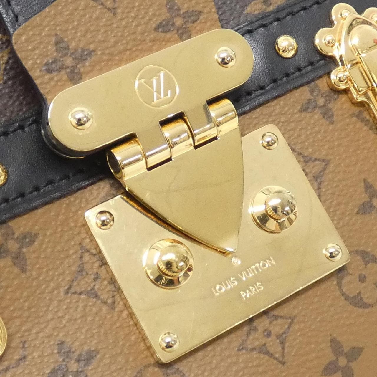 ルイヴィトン モノグラム リバース トランク クラッチ M43596 ショルダーバッグ