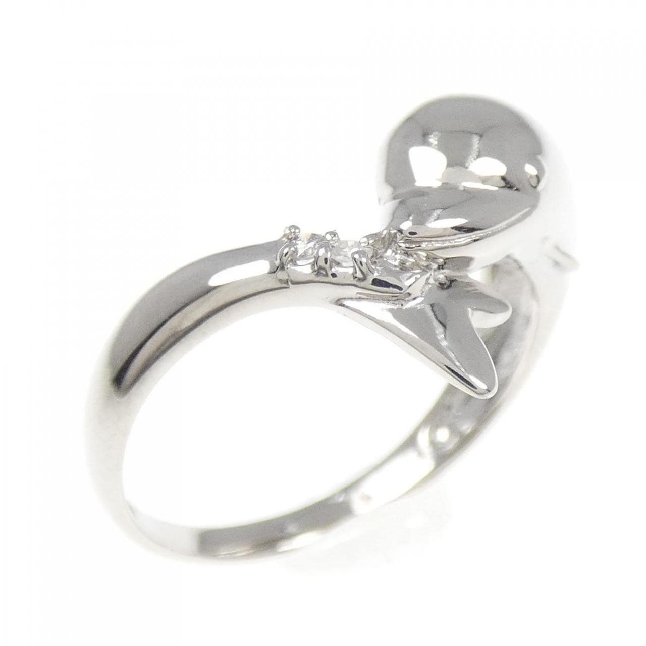 PT ドルフィン ダイヤモンド リング 0.03CT