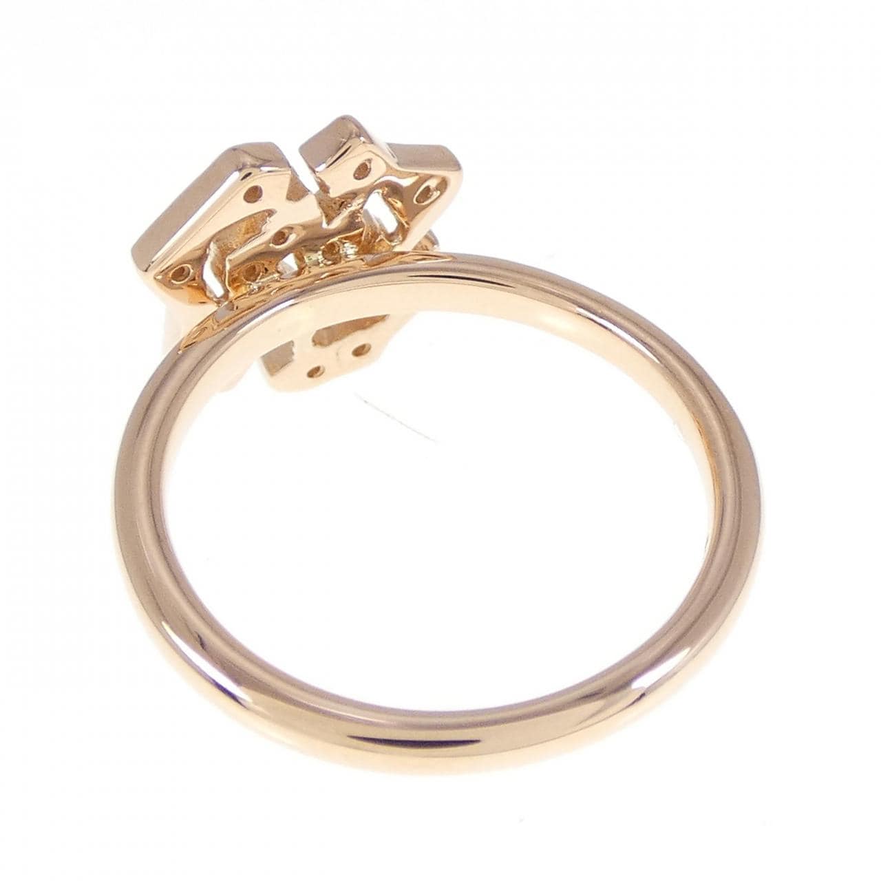 K18PG ローズ ダイヤモンド リング 0.10CT