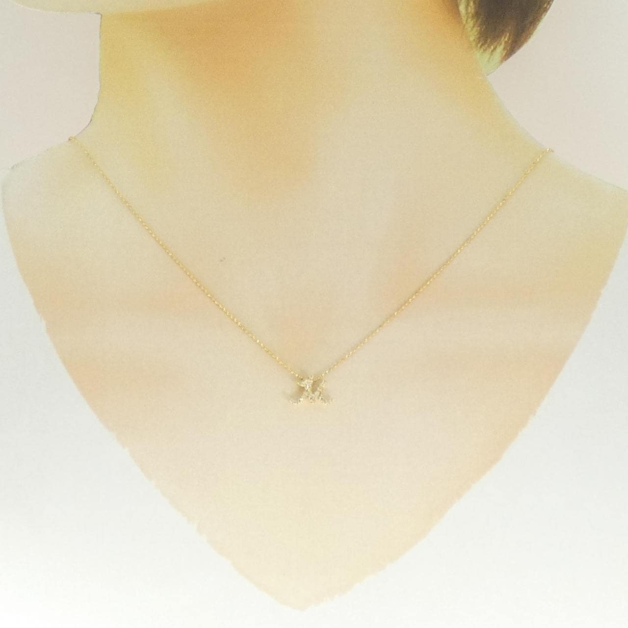 セイレーン　アズーロ ダイヤモンド ネックレス 0.09CT