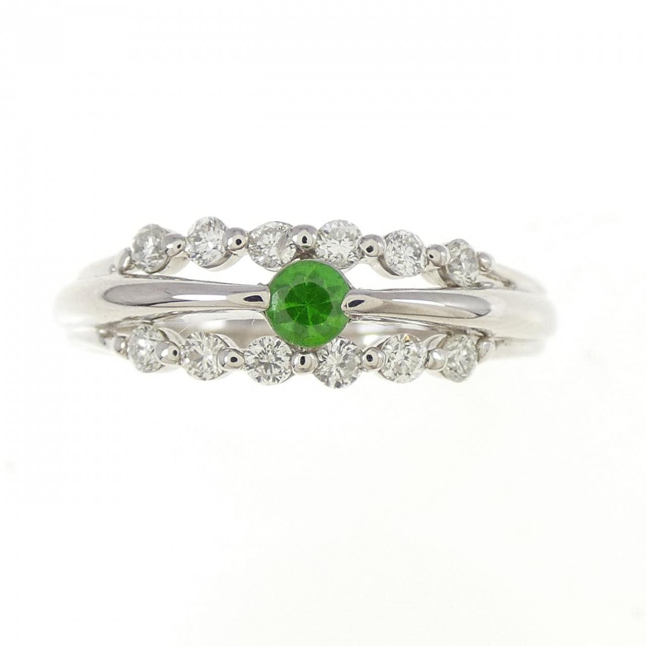 PT900 デマントイドガーネット リング 0.11CT