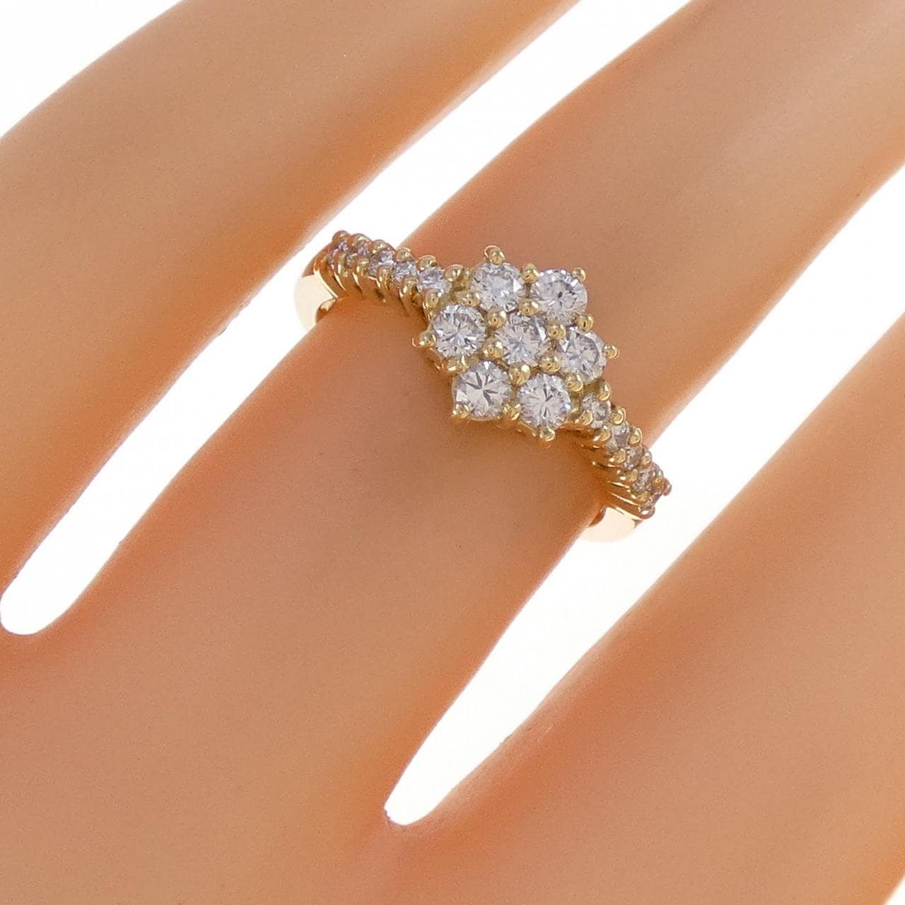 K18YG ダイヤモンド リング 0.47CT