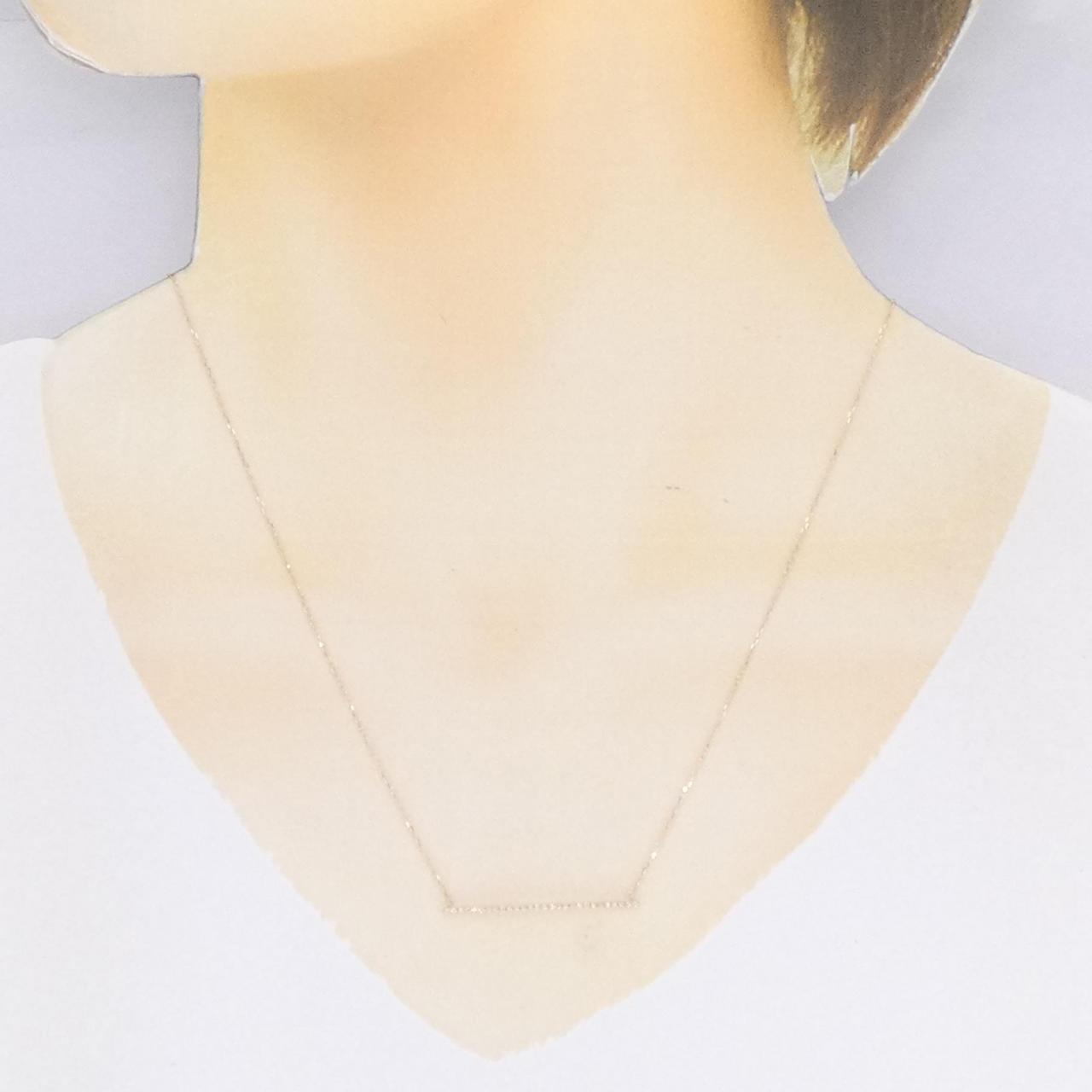 [BRAND NEW] K18YG Diamond necklace 0.07CT