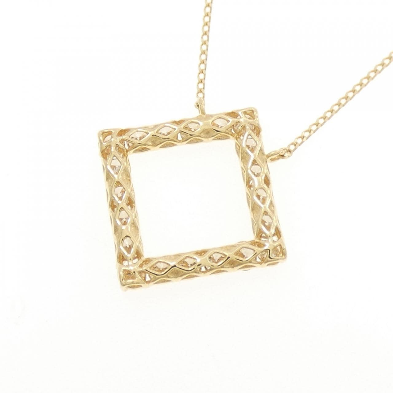 [新品] K18YG钻石项链 0.50CT