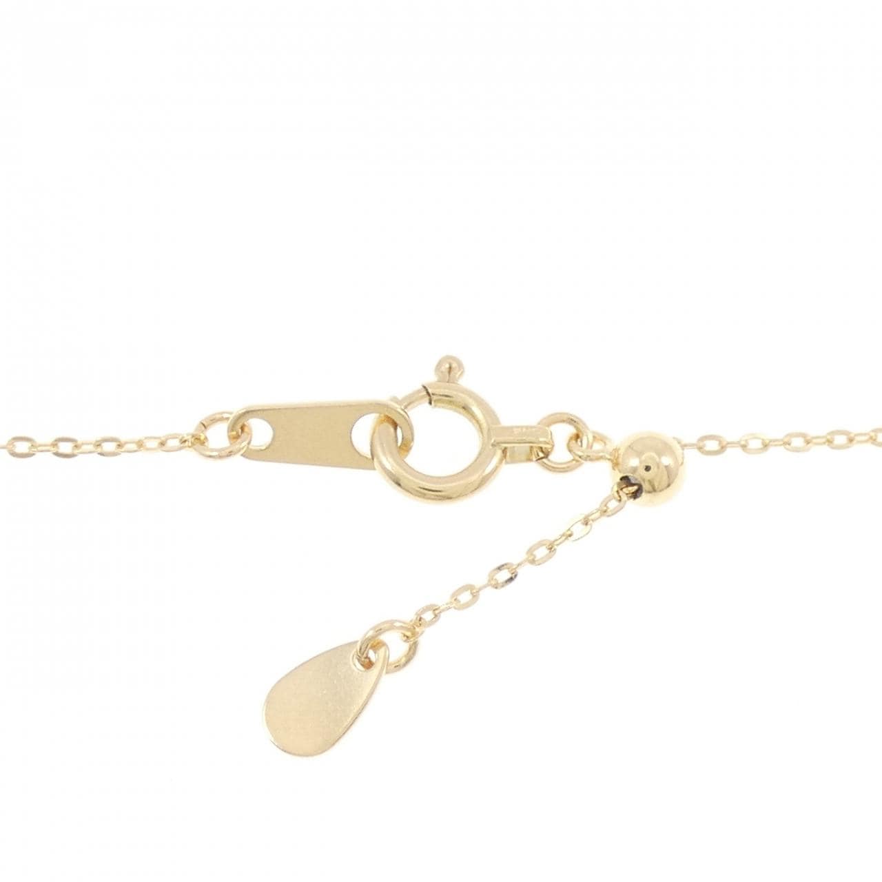 K18YG パヴェ ダイヤモンド ネックレス 0.31CT