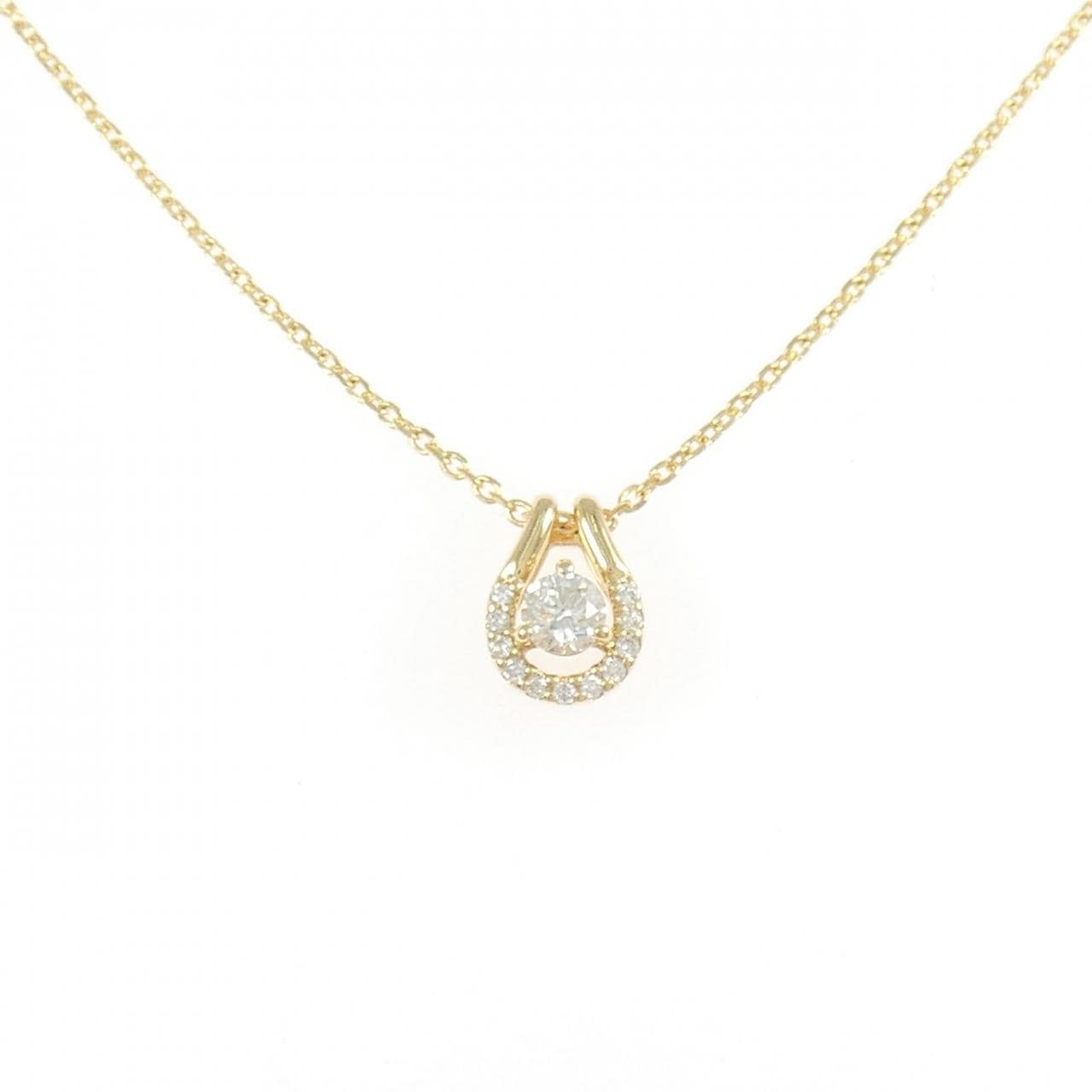 K18YG ダイヤモンド ネックレス 0.162CT