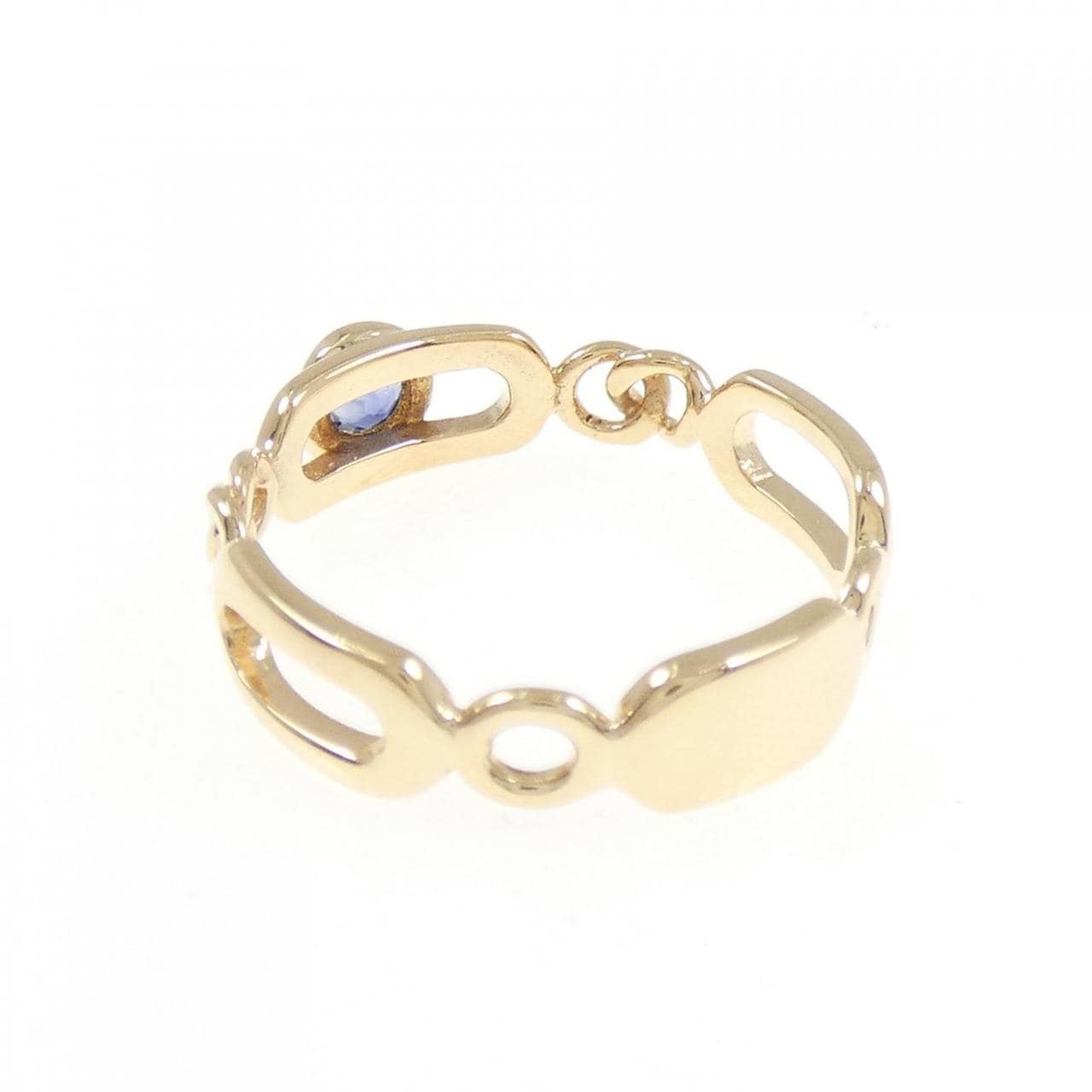 K18YG サファイヤ リング